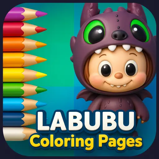 Labubu Coloring Cute Monsters